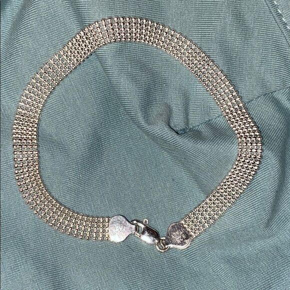 Argento Vivo Sterling Silver Mesh Bracelet - Picture 3 of 16